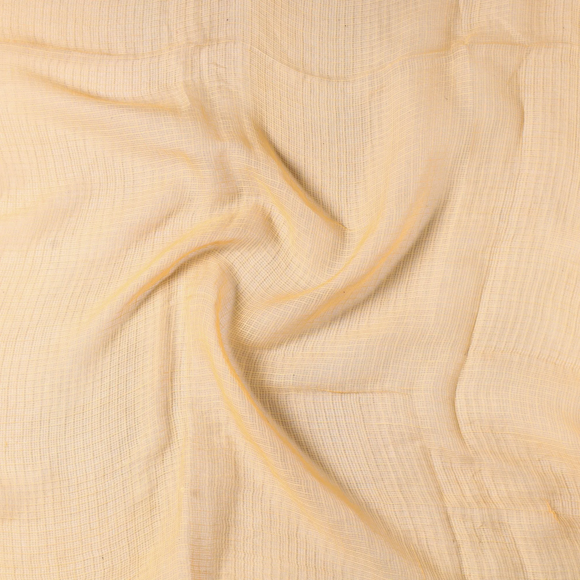 Beige - Kota Doria Weave Plain Cotton Precut Fabric (0.9 meter) 65