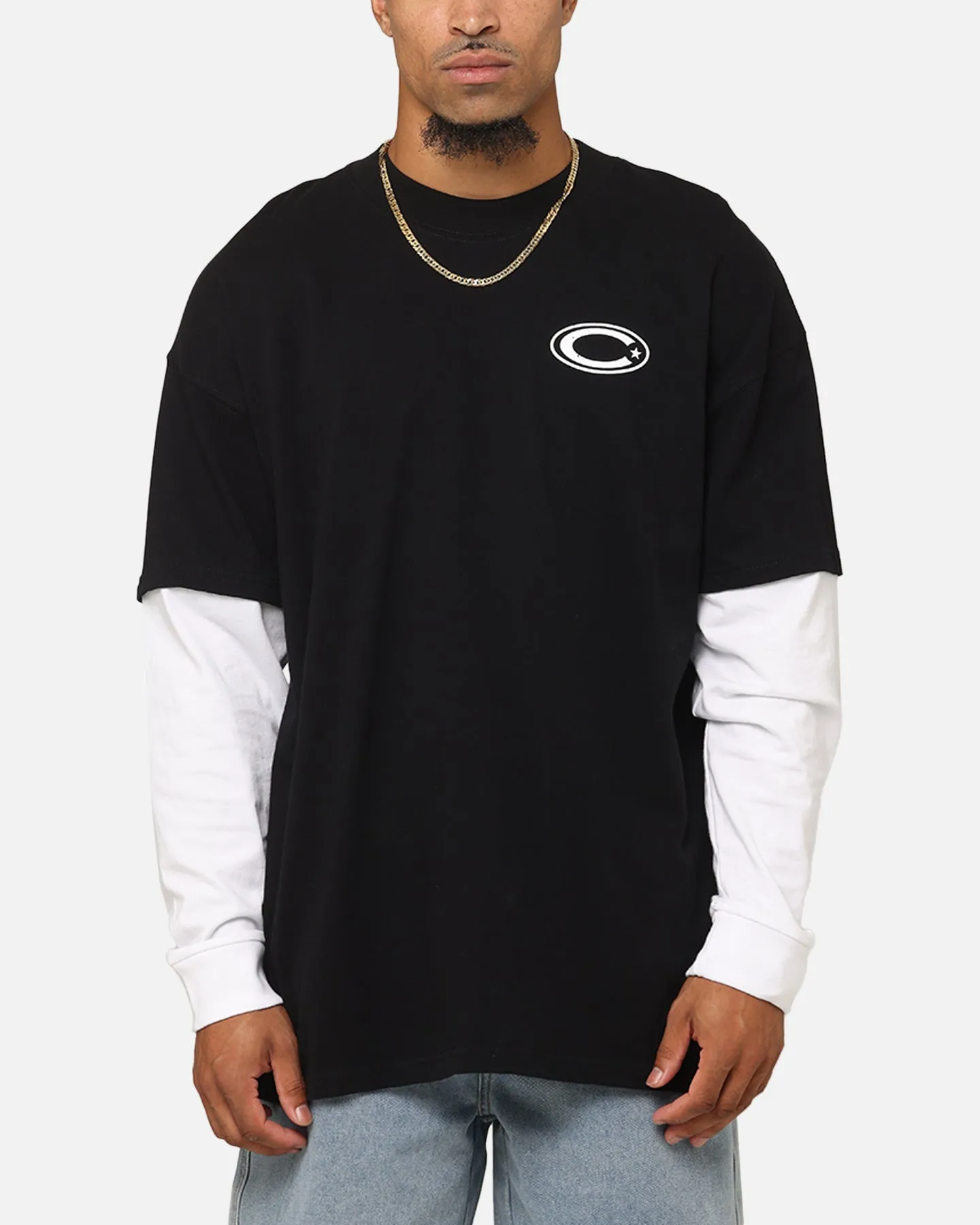 Carre C-Star Long Sleeve T-Shirt Black/White