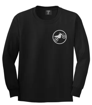 Dirt Bike Chest Mens Long Sleeve T-Shirt