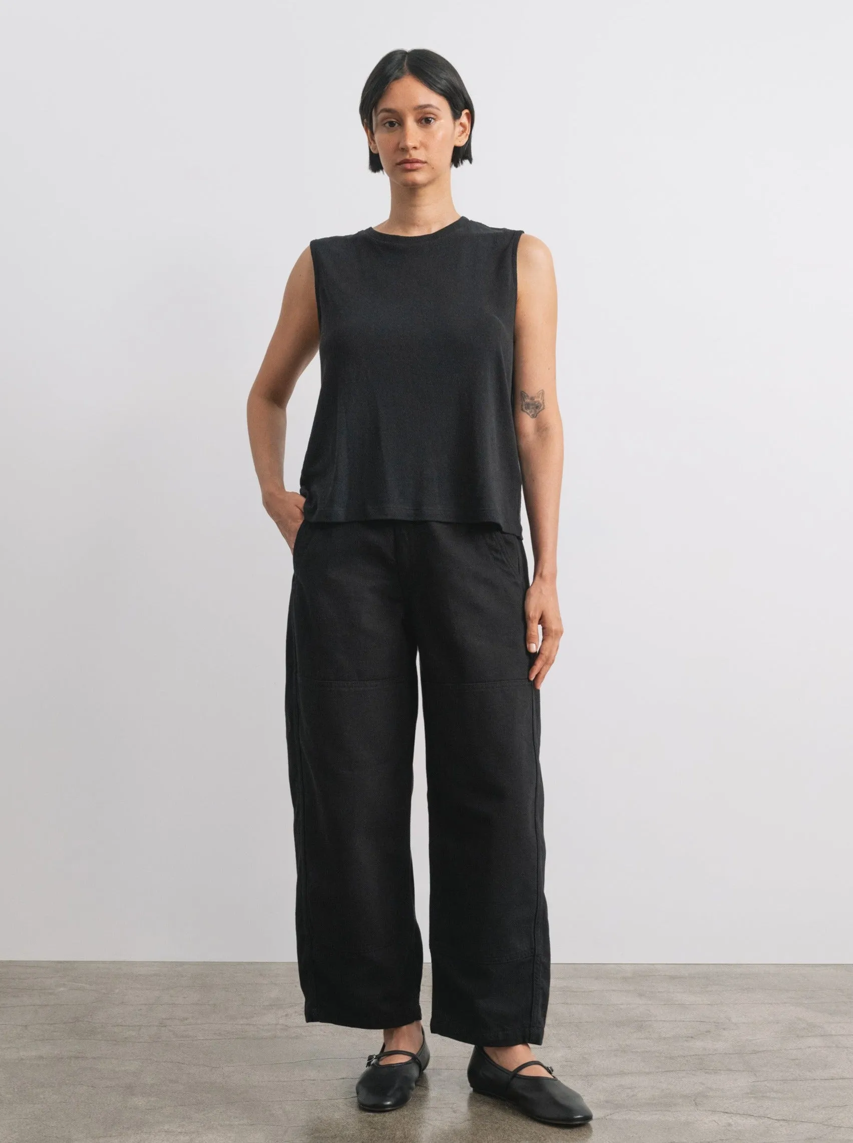 Jardin Pant, Tencel Bull Denim, Ink Black