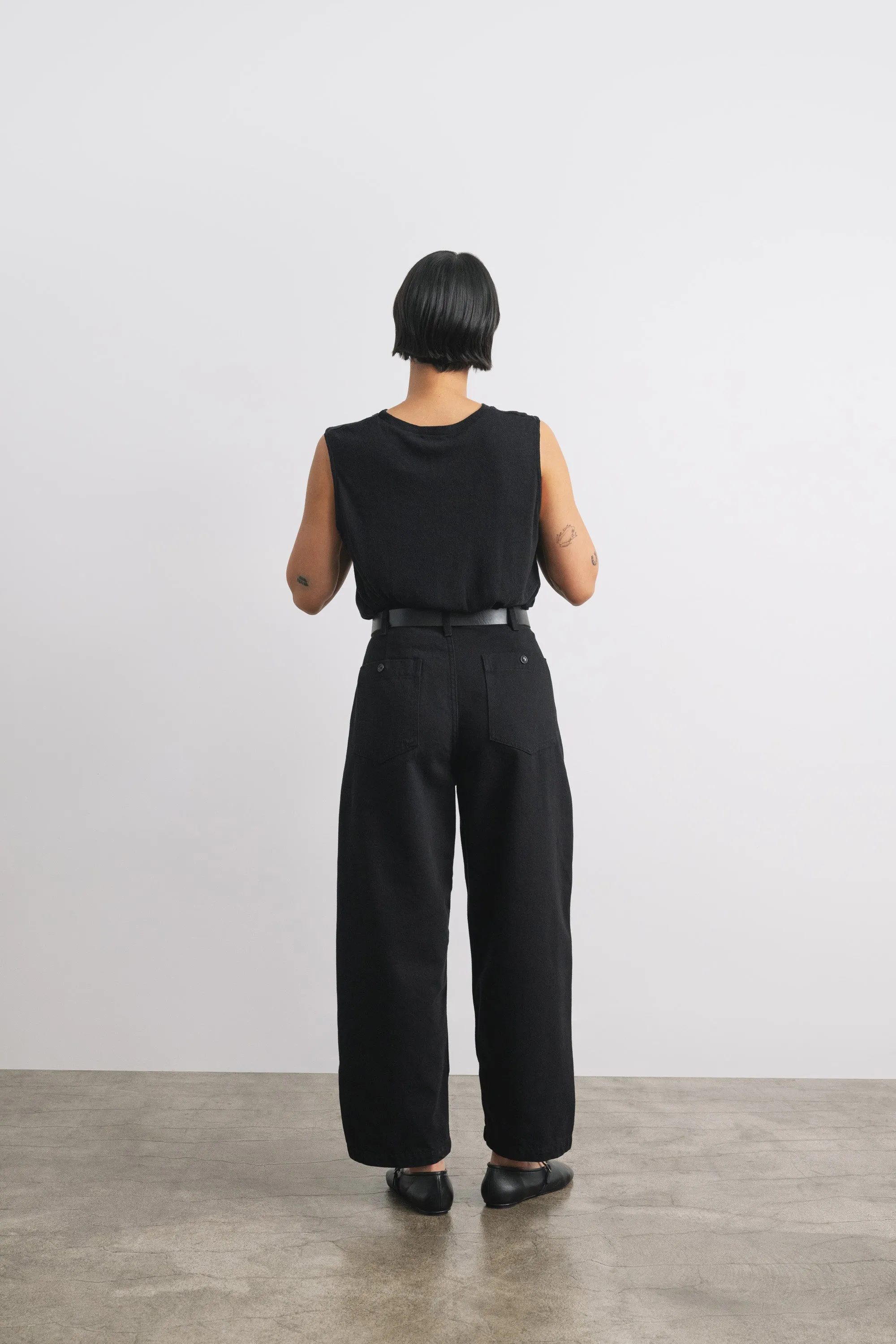 Jardin Pant, Tencel Bull Denim, Ink Black