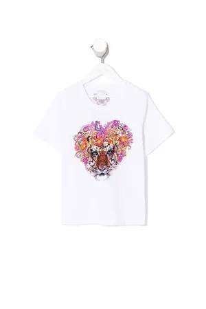 KIDS SHORT SLEEVE T-SHIRT PEACE LOVE AND HAIR