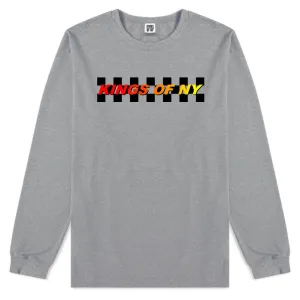 Kings Of NY Racing Box Logo Mens Long Sleeve T-Shirt