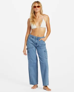 Leia Denim Pant - Blue Rinse Indigo