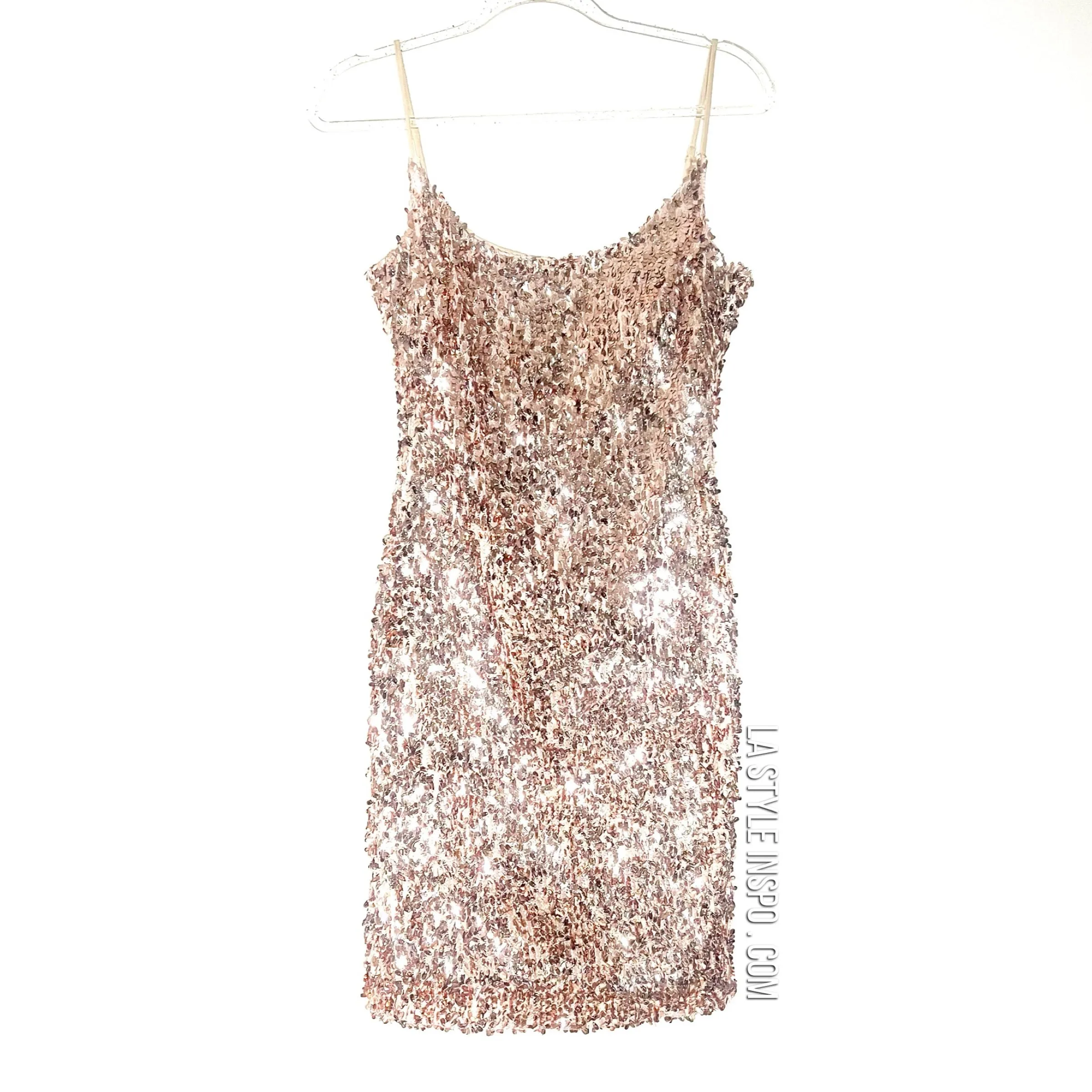 Metallic Dress Rose Gold Ultra Shiny Size Small