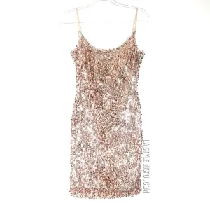 Metallic Dress Rose Gold Ultra Shiny Size Small