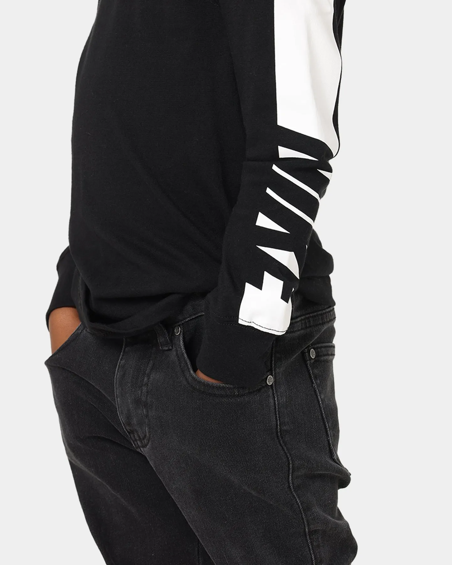 Nike Kids' Amplify Long Sleeve T-Shirt Black/White