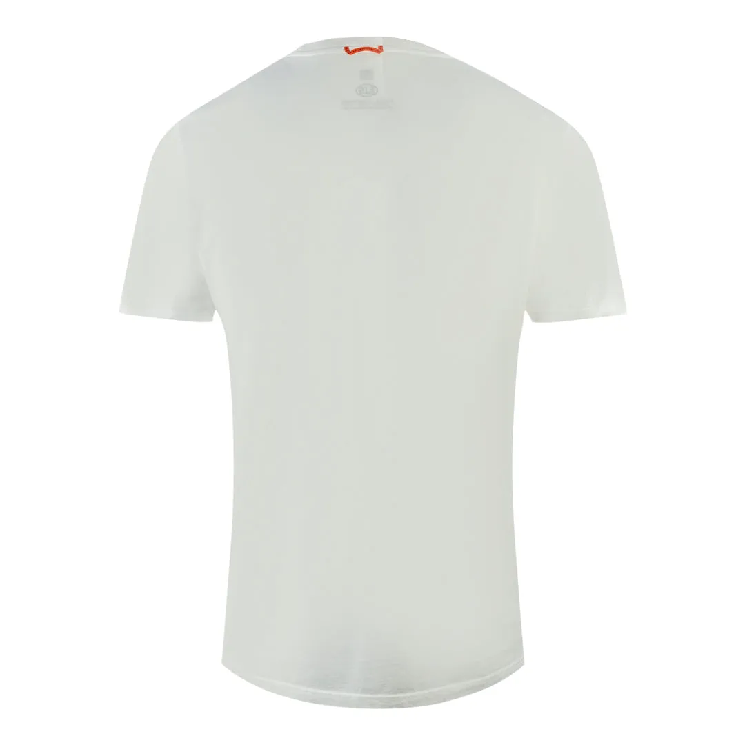 Parajumpers Nate Tee Printed Logo White T Shirt