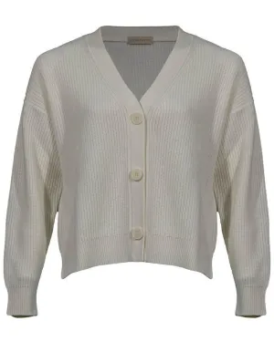 Purotatto Ribbed Short Cardigan
