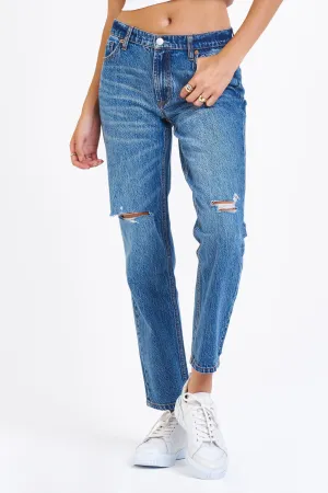 RANDY HIGH RISE BOYFRIEND JEANS MANHATTAN