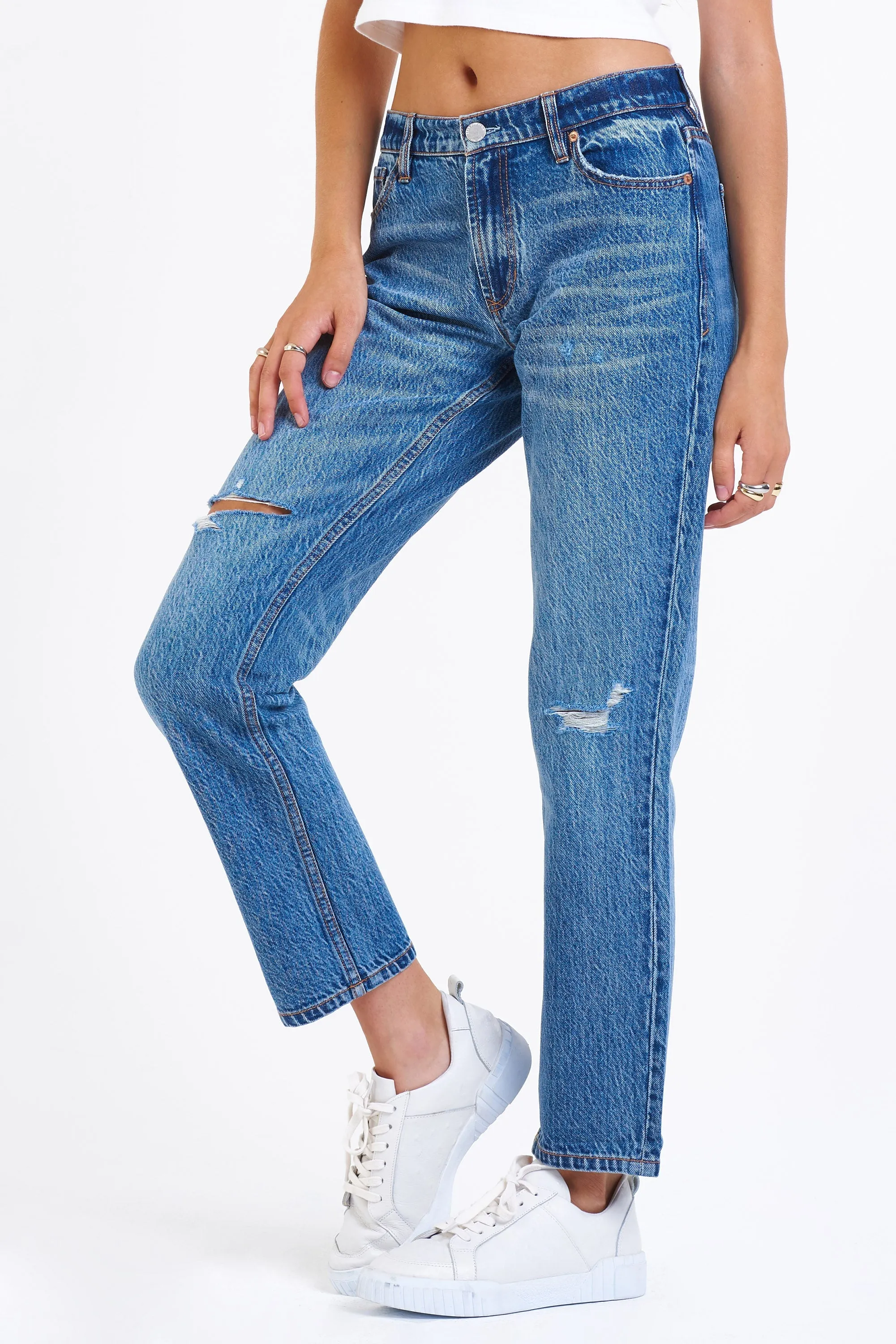 RANDY HIGH RISE BOYFRIEND JEANS MANHATTAN