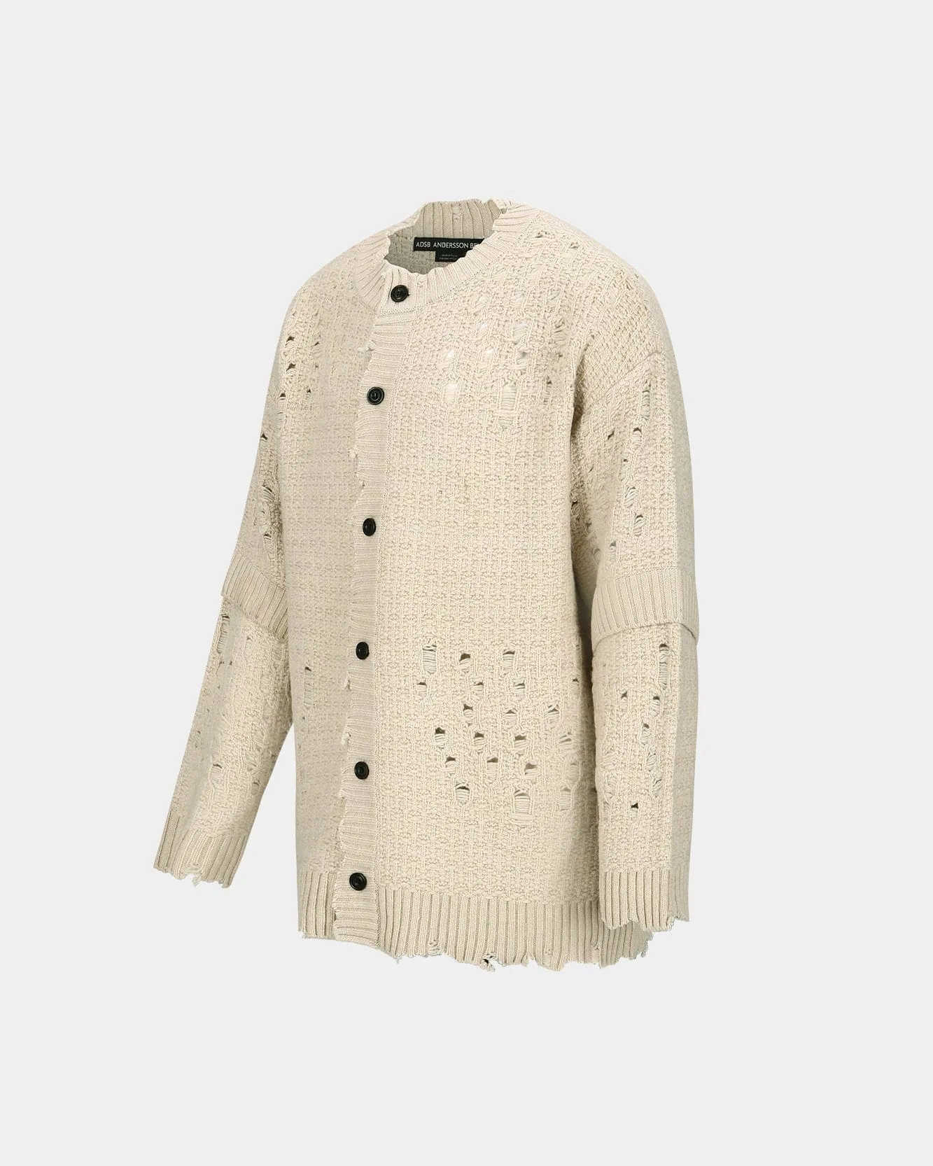 ROGHEN WOOL LONG CARDIGAN atb1156m(ECRU)