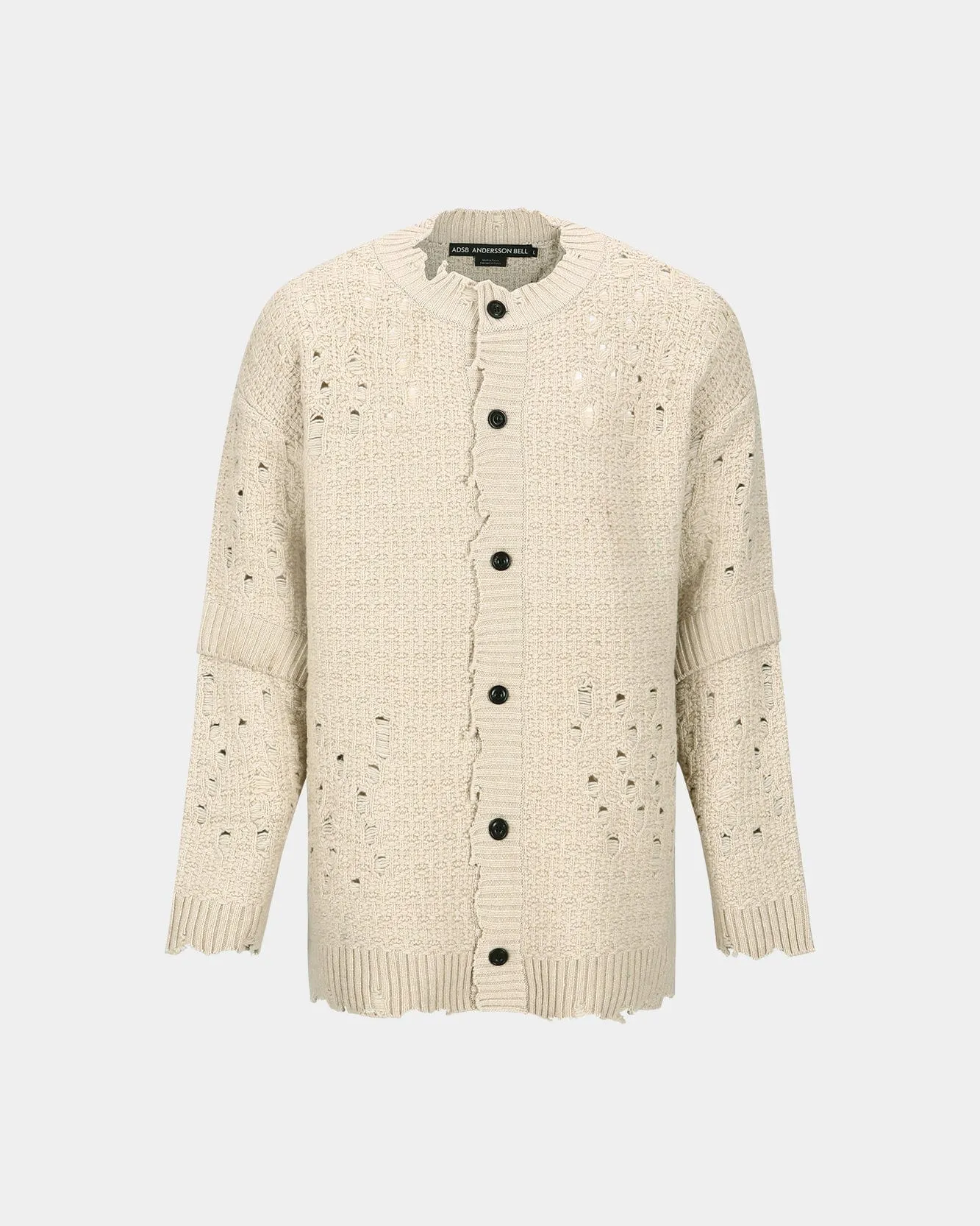 ROGHEN WOOL LONG CARDIGAN atb1156m(ECRU)
