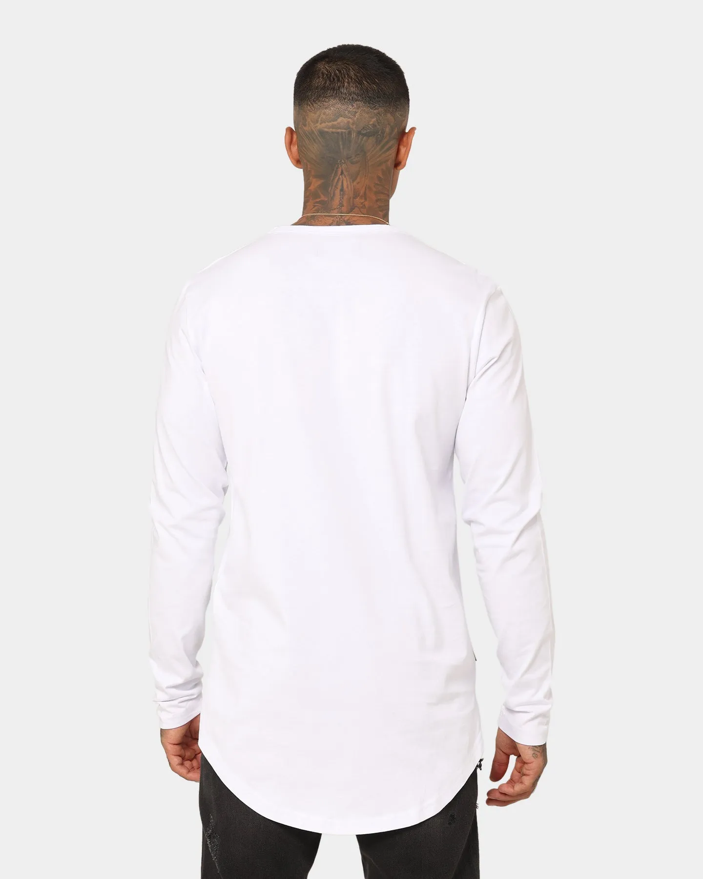 Saint Morta Cursive El Duplo Long Sleeve T-Shirt White/Black
