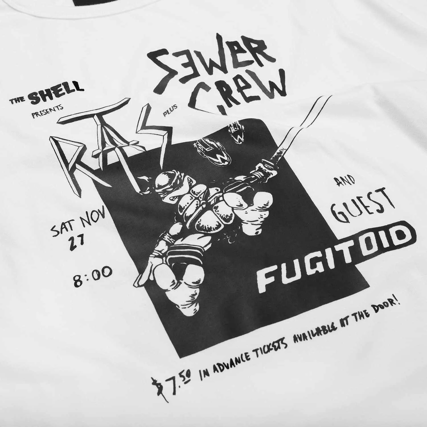 Sewer Crew White Tee
