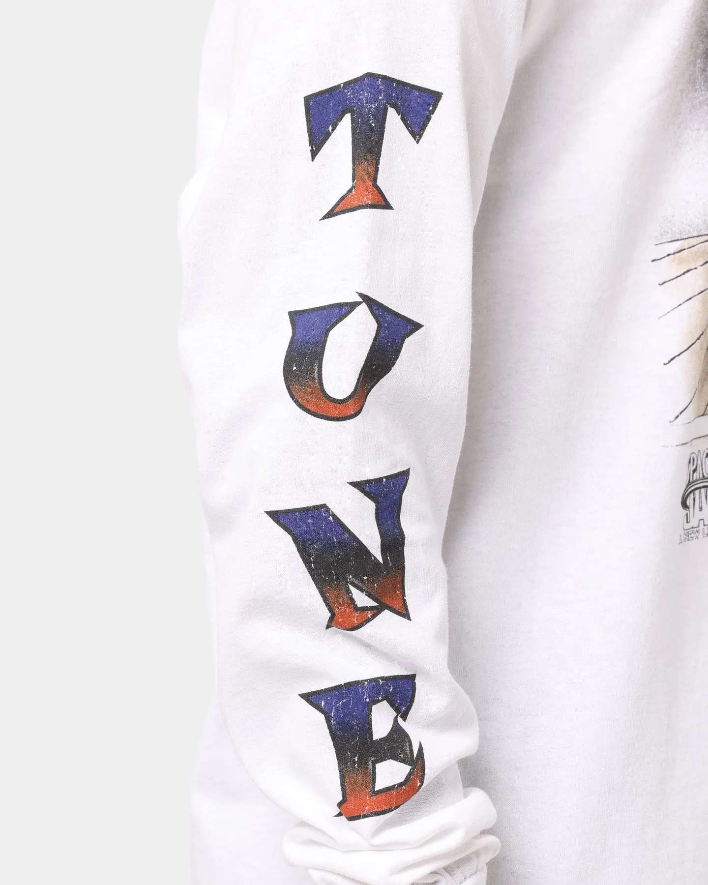 Space Jam Planets Long Sleeve T-Shirt White