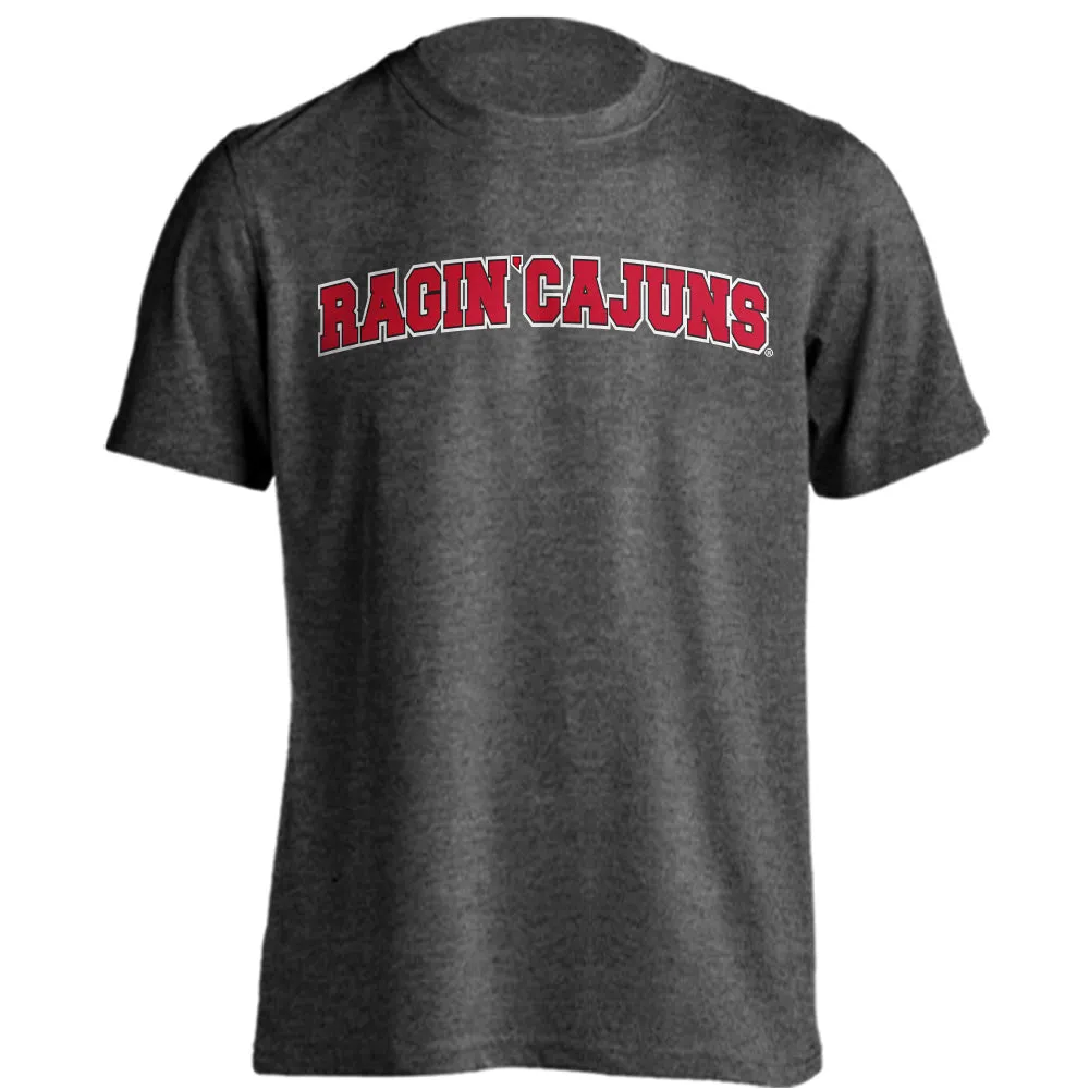 U of Louisiana at Lafayette Ragin' Cajuns Arched Text Short Sleeve T-Shirt
